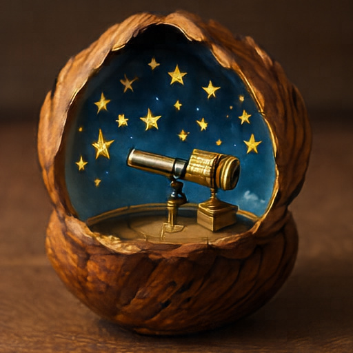 MiniT2I-B/16 100-step walnut planetarium sample.