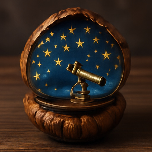 MiniT2I-B/16-MF four-step walnut planetarium sample.