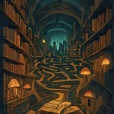 After fine-tuning book labyrinth sample.