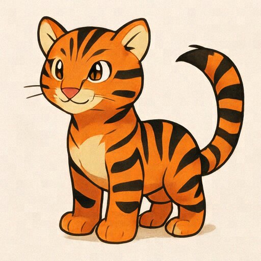 Base MiniT2I orange tiger prompt.