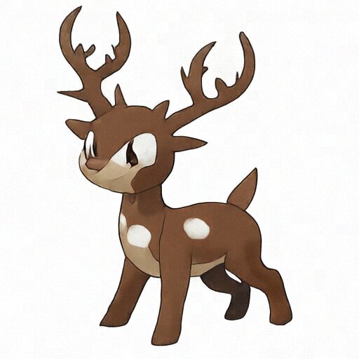Pokemon LoRA brown deer prompt.