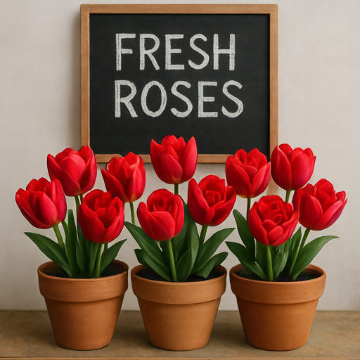 MiniT2I-L/16 FRESH ROSES sign sample.